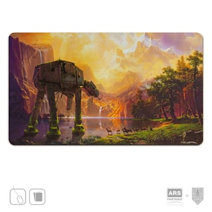 Spielmatte ATAT 3-beiniger Walker in der Sierra Nevada, Mashup Kunst Hergestellt in Deutschland und vom Künstler signiert