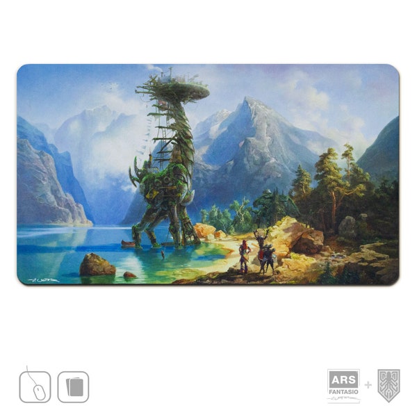 Spielmatte Horizon Zero Dawn, Videospiel TCG Mat, XL Mousepad Hergestellt in Deutschland, Mashup-Kunst Vom Künstler signiert