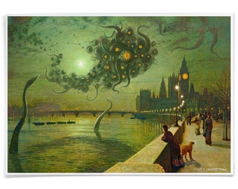 Art Print Yog Sothoth - Cthulhu-Avatars, Printed with Archival-Ink, Lovecraft inspired Pastiche Art Signed by the Artist