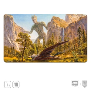 Spielmatte Mega Groot und Benatar, Guardians TCG Mat, Hergestellt in Deutschland, Mashup Kunst vom Künstler signiert
