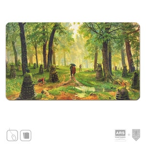 Alfombrilla de juego Forest of the Daleks TCG, alfombrilla de ratón XL fabricada en Alemania, arte Mashup firmado por el artista