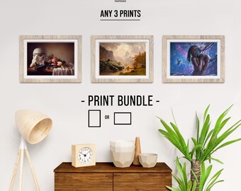 3 x Pacchetto di stampe a scelta, Ars Fantasio tutti i motivi Mix & Match, Prodotto con inchiostro d'archivio, firmato dall'artista
