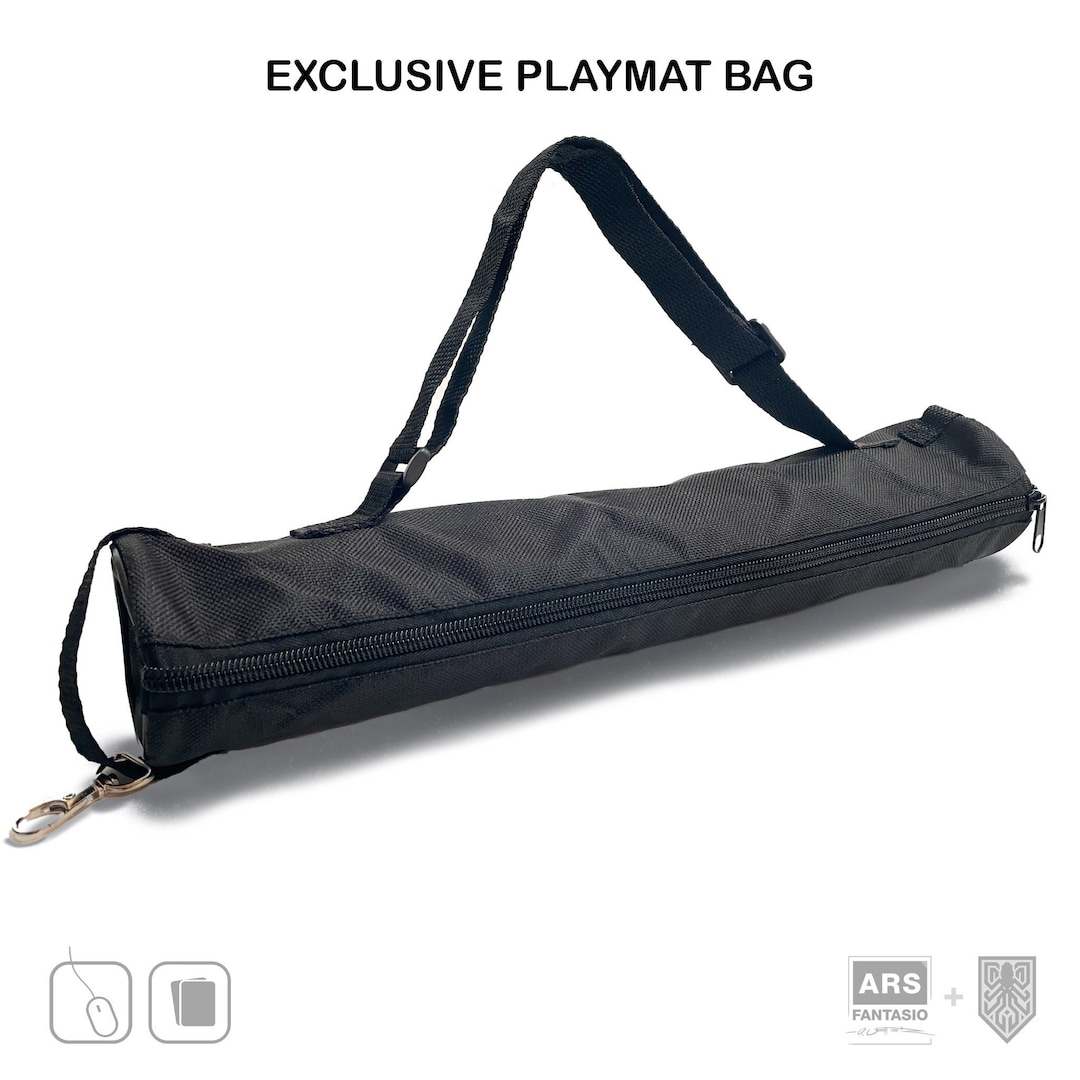 Durable Carry Bag for TCG Playmats Sleek Black Polyester Bag Etsy