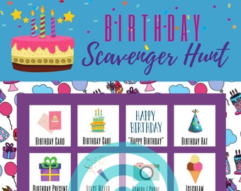 Birthday Scavenger Hunt (Printable)