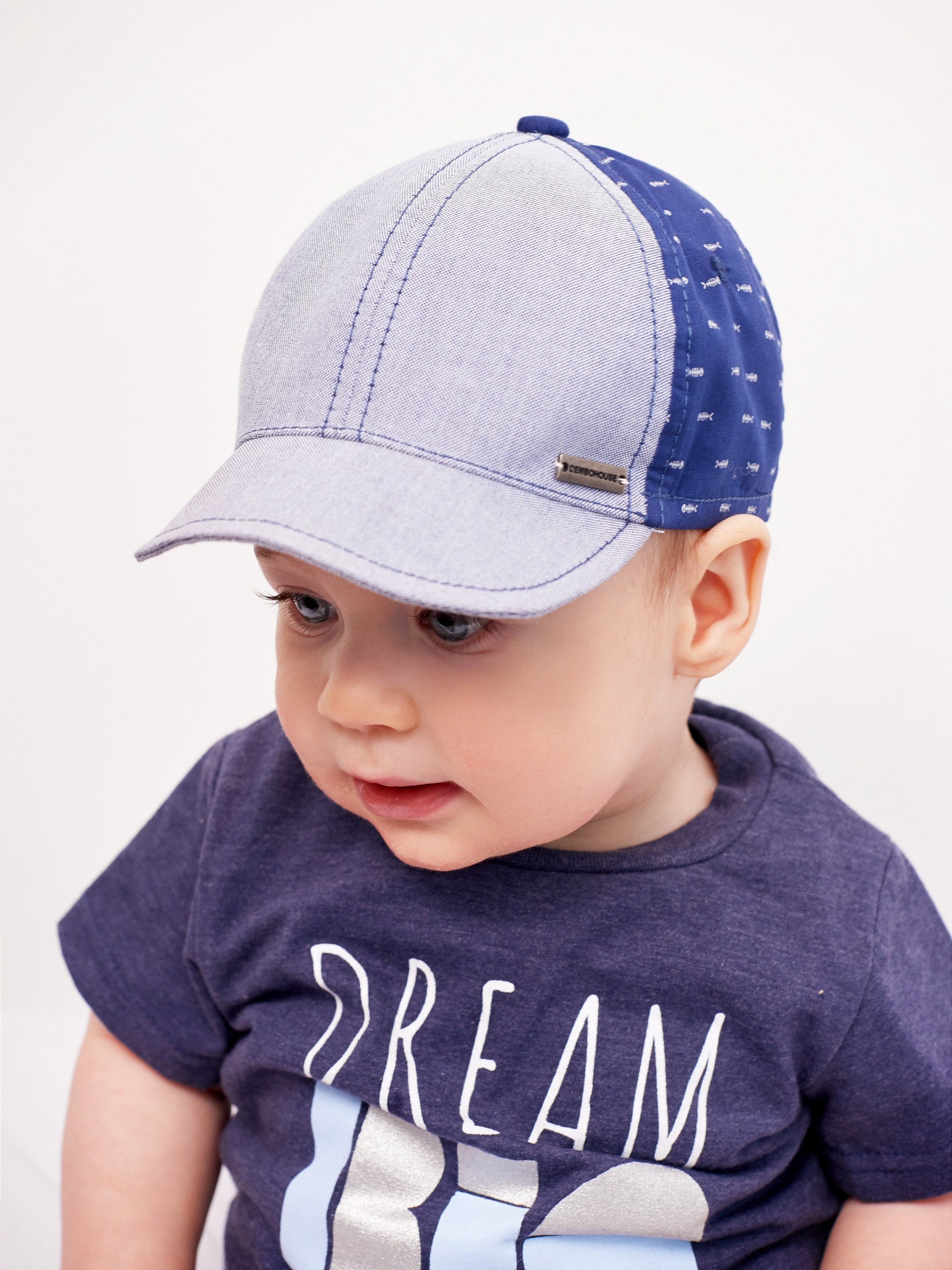 Baby boy baseball cap Blue light blue Cool baby summer hat Etsy
