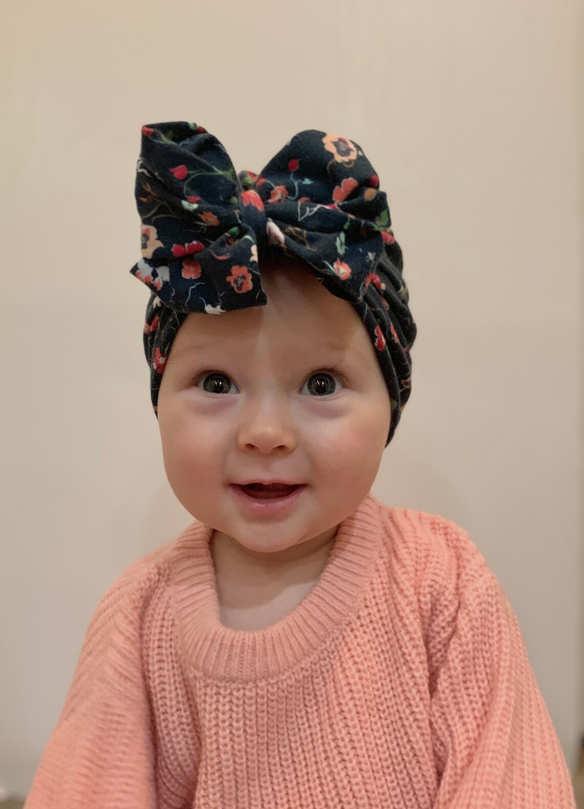 Baby Turban Baby Turban Hat Baby Girl Turban Baby Bow Etsy