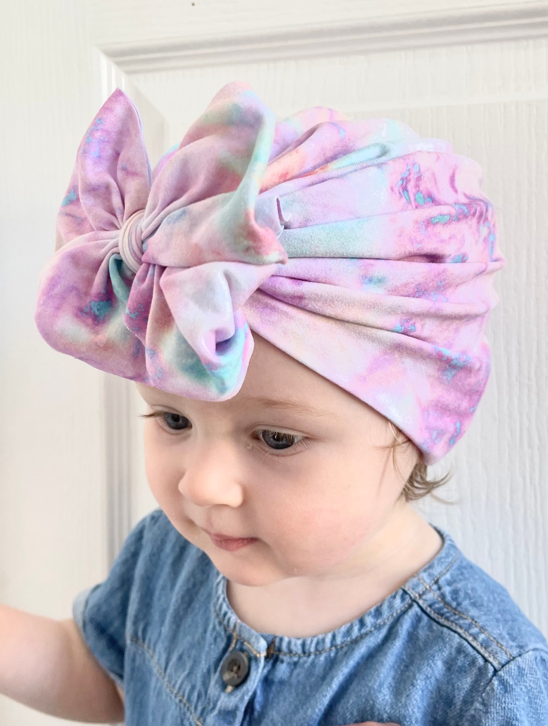 Baby Turban Hat Baby Girl Turban Baby Bow Turban Top Knot Etsy