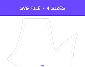 SVG Face Mask Pattern Template for cutting machine, Adult Face Mask Sewing Pattern Digital Download - 4 Sizes (Includes Extra Large)