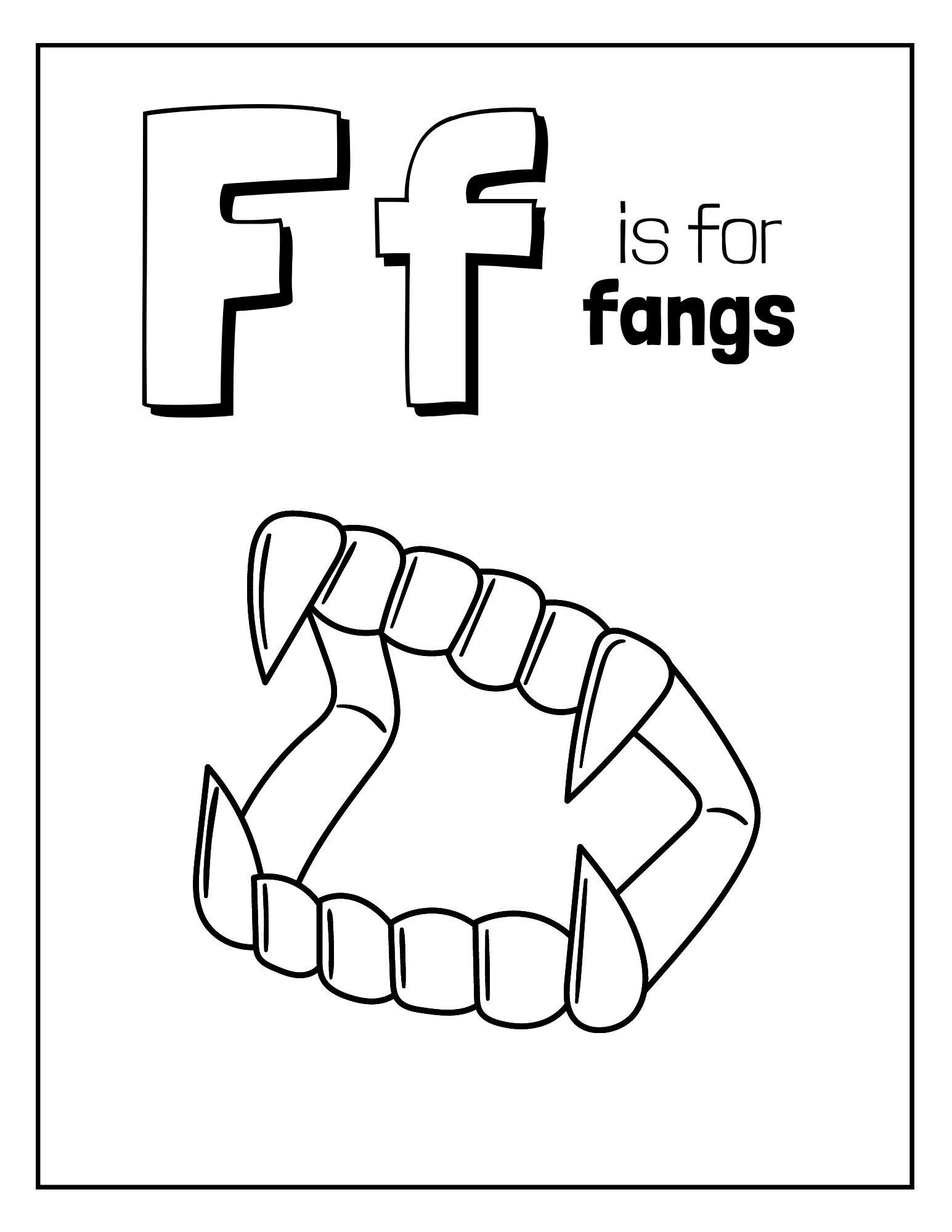 Halloween Alphabet Coloring Pages / Printable Coloring Pages / - Etsy