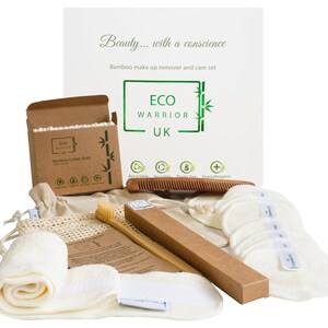 Eco-Friendly Bamboo & Vegan Re-usable Make-Up Remover Pad and Beauty Self Care Pamper Box image 1