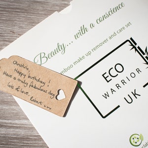Eco-Friendly Bamboo & Vegan Re-usable Make-Up Remover Pad and Beauty Self Care Pamper Box image 4