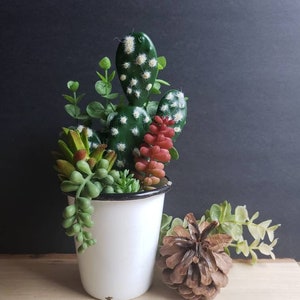 Faux Succulent Arrangement, Succulent Decor, Mothers Day Gift, Birthday Gift for Daughter, Fake Desk Plant, Anniversary Gift For Men, Trendy