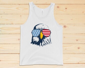 Merica Eagle Funny Mullet Parody USA Mens Tank Top Merica Eagle Funny Mullet Parody USA Mens Tank Top