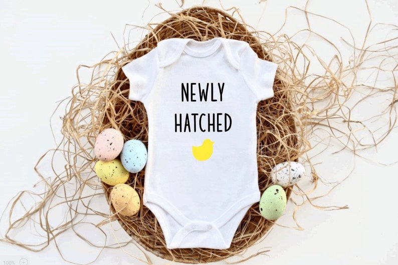 Easter Baby Shirt Monkey Chick Jumpsuit Romper Baby Infant Newly Hatched Bodysuit Bodysuit Romper Newborn