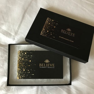 Positieve affirmatiekaarten - geweldig cadeau om te helpen met zelfbewustzijn, zelfvertrouwen en zelfhulp. Verander uw denken ten goede!