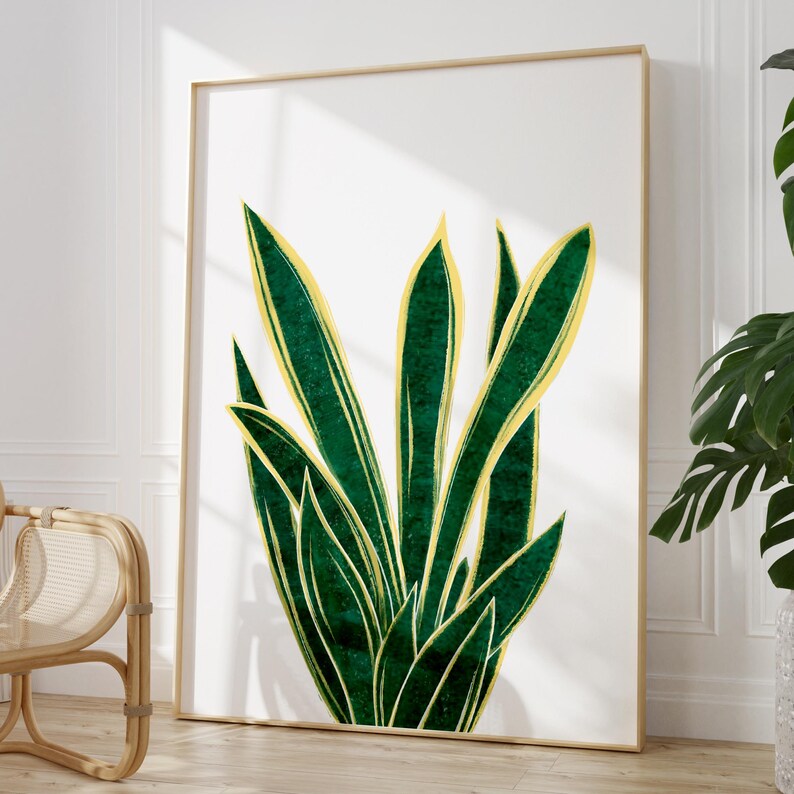 3 Piece Botanical Wall Art, Dark Green Leaf Print Set, Art Prints for ...