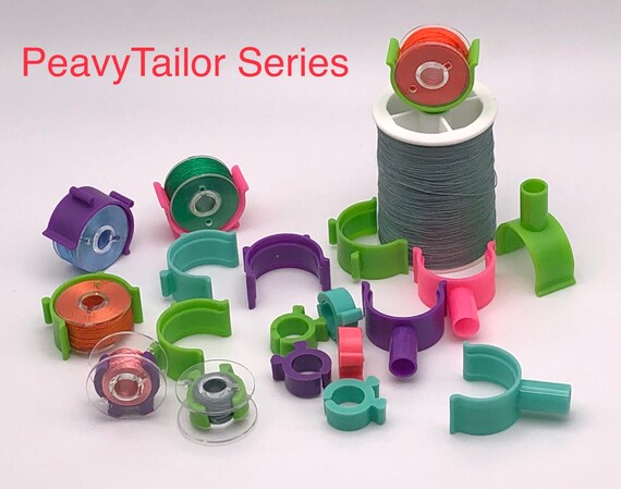Peavytailor 60 Colors Prewound Embroidery Bobbins 40 WT Polyester Embroidery Machine Thread