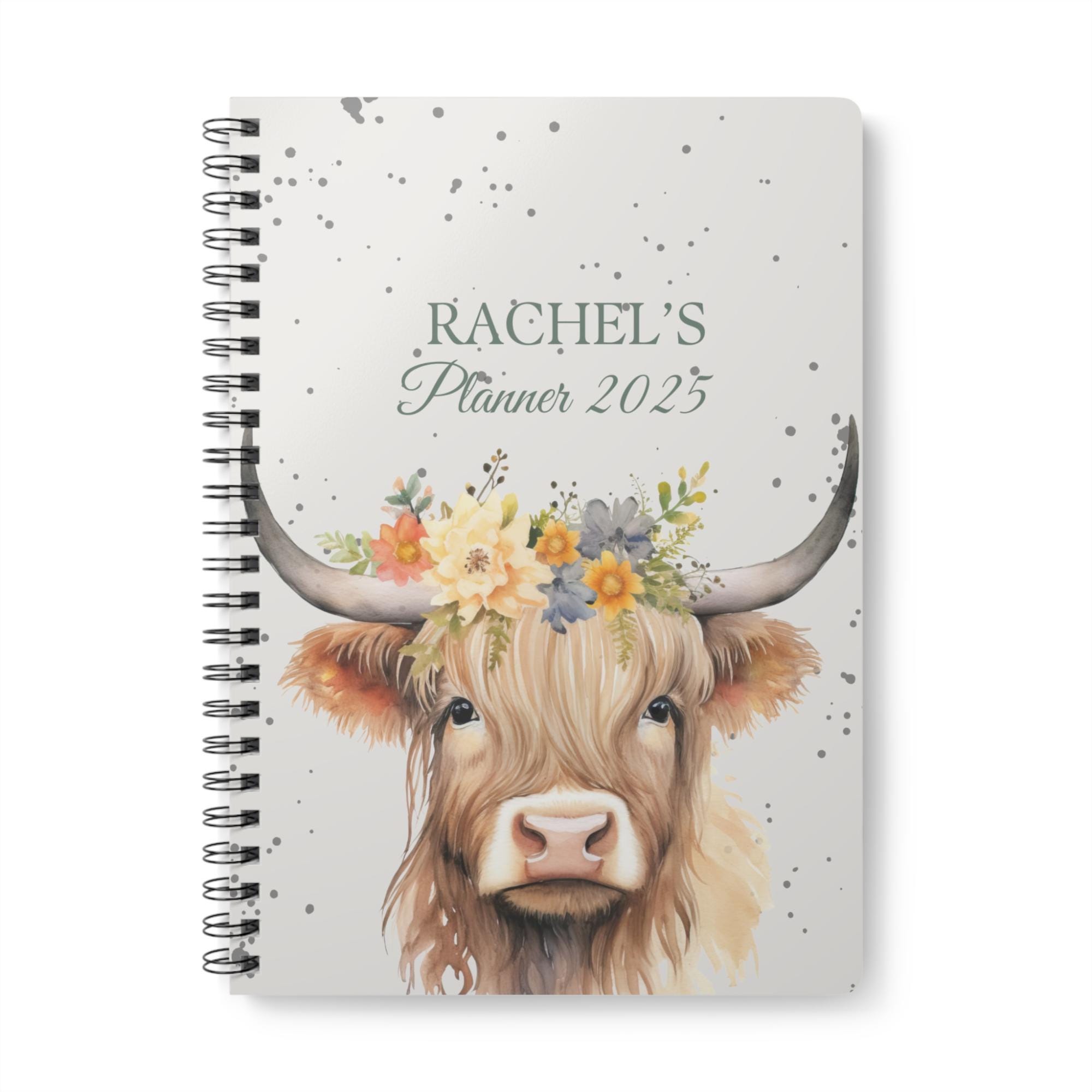 Cow Planner, 2025, Planner, Planner 2025, Diary 2025, Yearly Planner, Family Planner, Organiser 2025,