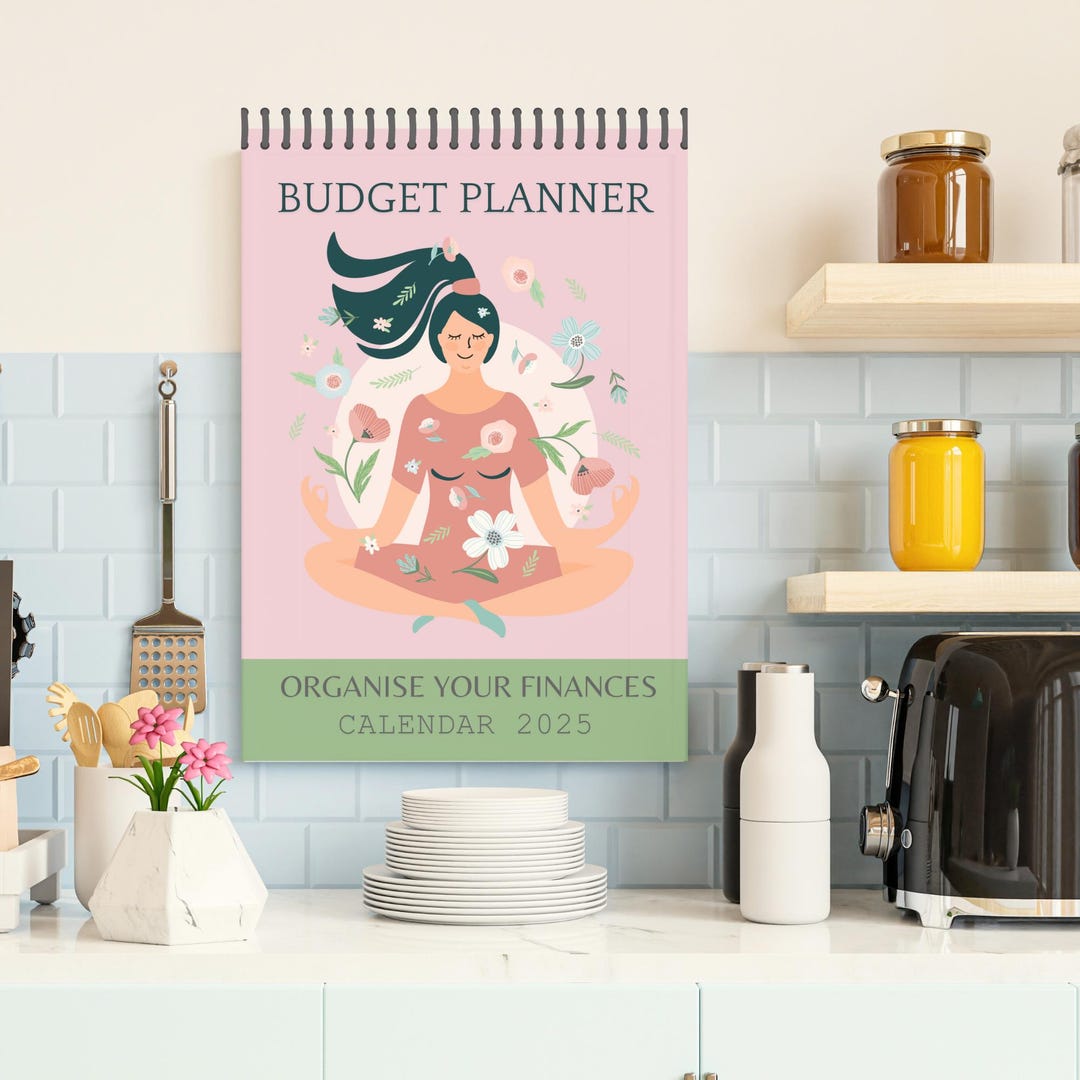 2025 Budget Planner Calendar, Savings Tracker, Manage Money, Money