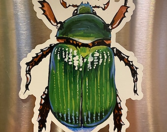 Chrysina laconte beetle - High quality UV resistant magnet