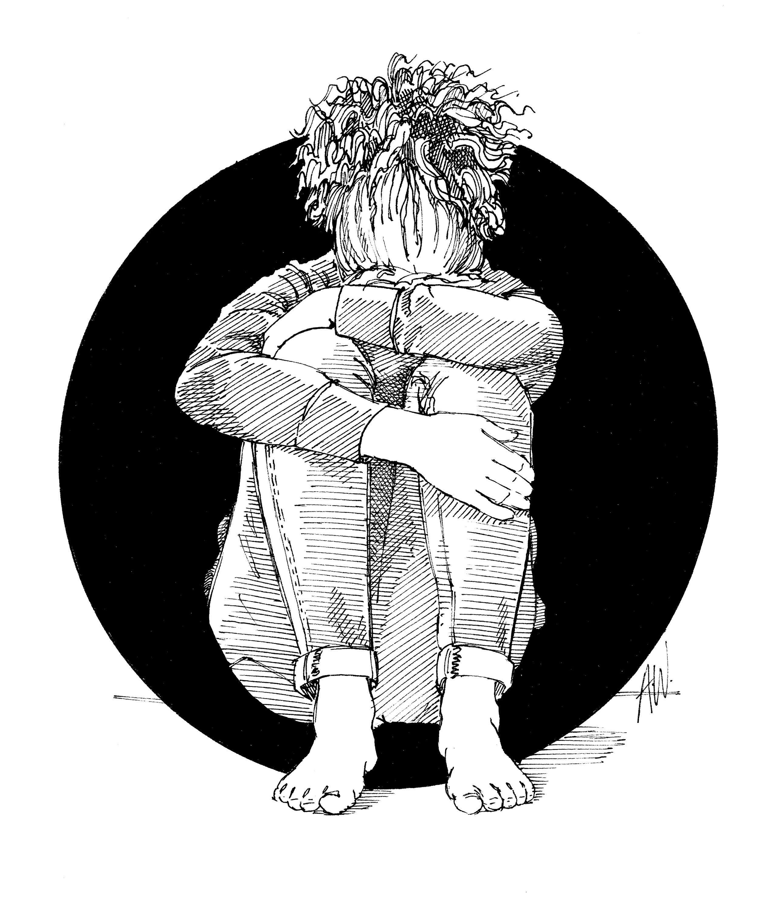 Bubble Digital print of original ink drawing