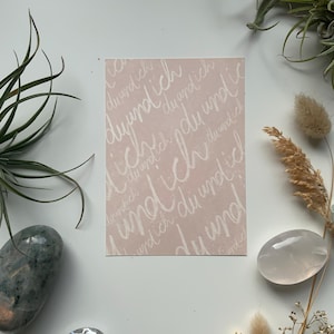 Postcard you and I love DIN A6 postcard art print