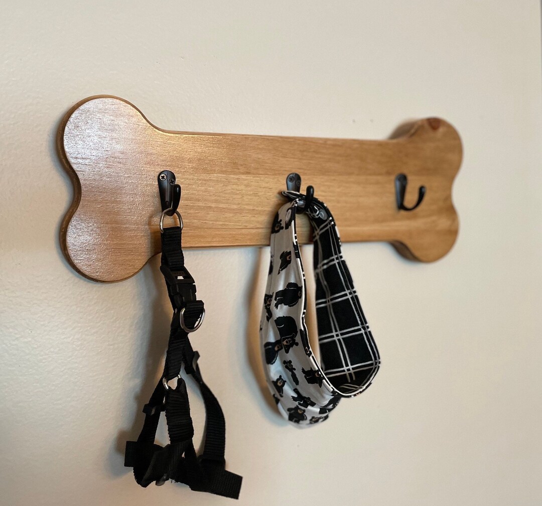 Dog Leash Hanger, Dog Clothing Hanger, Dog Home Decor, Dog Bone Decor