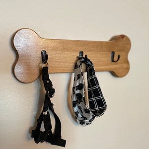 Dog Leash Hanger, Dog Clothing hanger, Dog home decor, dog bone decor, Leash Holder, Collar Holder, Dog Accessory Hanger