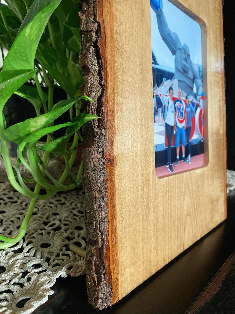 Bark Edge Photo Frame Live Edge Photo Frame Hanging Photo Etsy