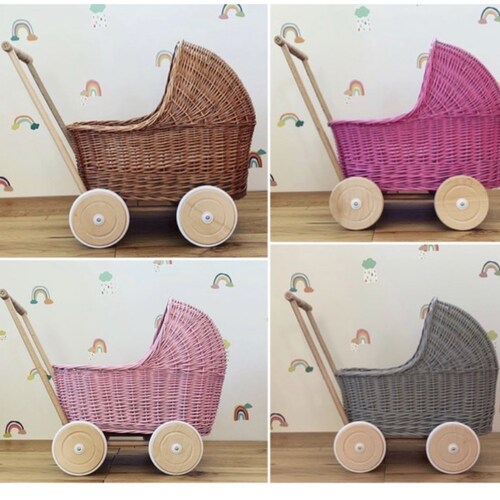 wicker pushchair