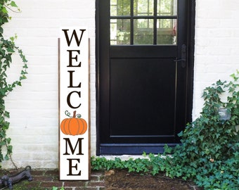 Fall Porch Sign | Halloween Porch Sign | Farmhouse Porch Leaner | Wood Porch Sign