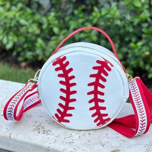 Bolso bandolera de béisbol para mamás del béisbol. Bolso bandolera para fanáticos del béisbol.