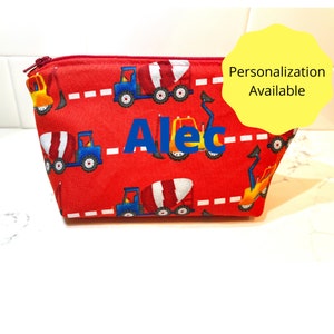 Reusable Snack Bags | Tractors and Trucks Zipper Pouch