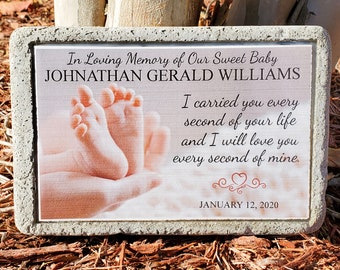 Miscarriage Memorial Stone. Indoor/ Outdoor Stillborn Memorial Gift. Personalized Baby Memorial Gift. Remembrance Stone. Infant Loss Gift