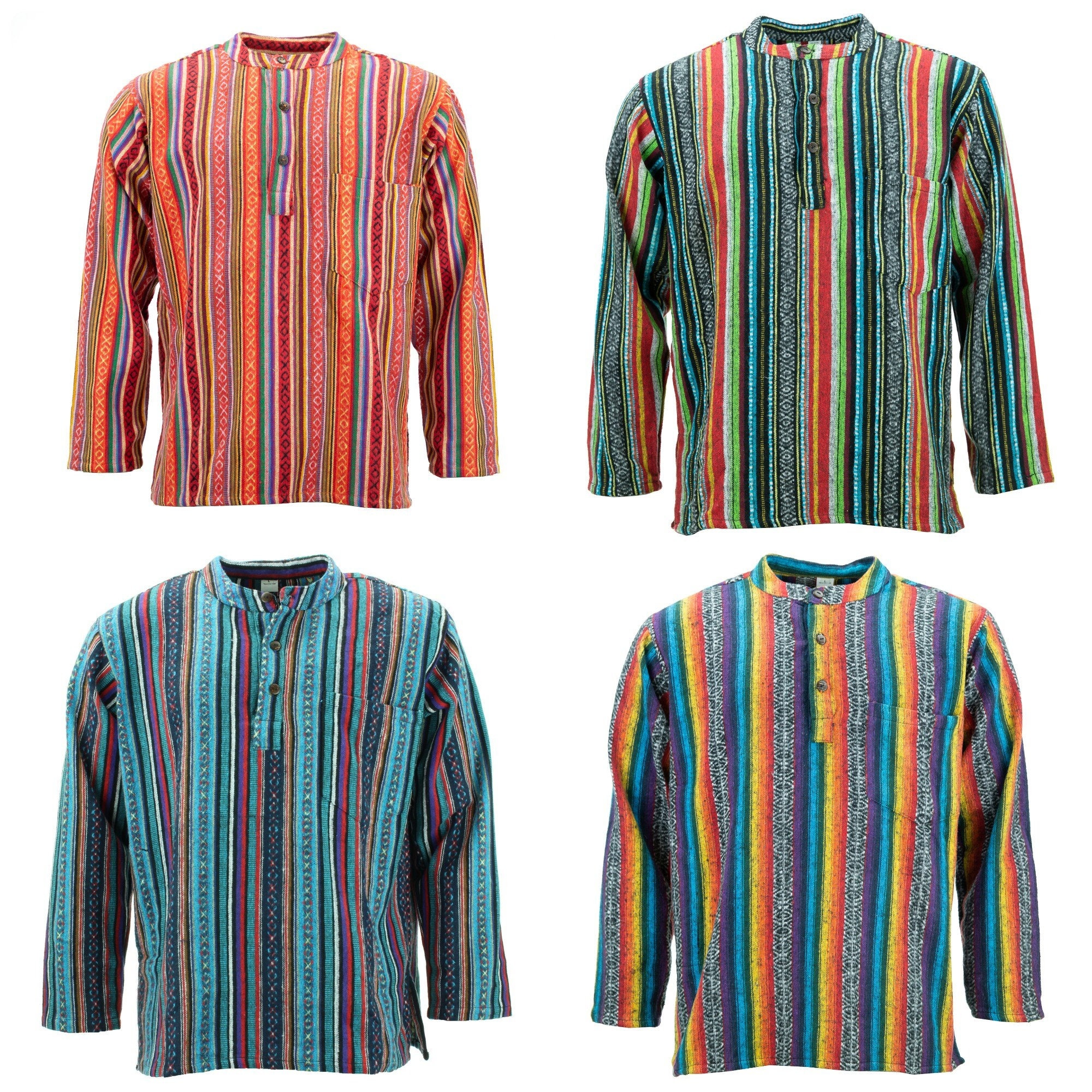 brushed cotton grandad shirt