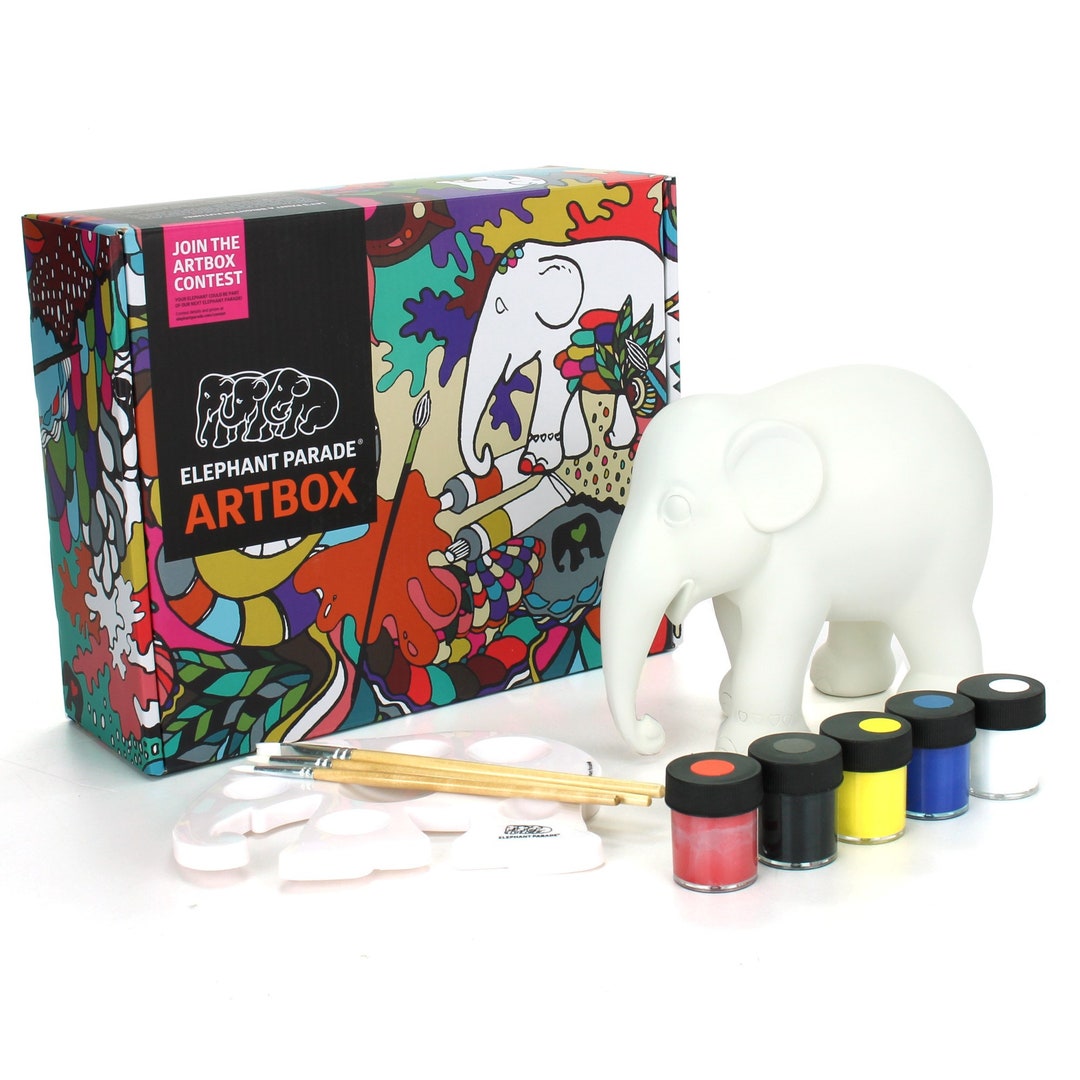 Art Box Paint Your Own 15cm Elephant Parade Ornament Collectable