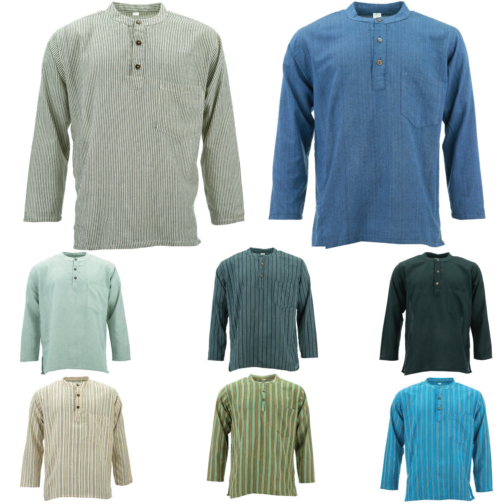 White grandad collar shirt short deals sleeve