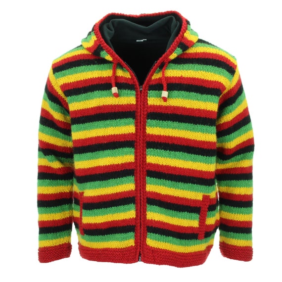 Rasta cardigan clearance