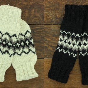 Pair of Handcrafted Leg Warmers Wool Knit Fleece Lined Hippie Handmade Slouch Boot Socks Dance Woolly Warm image 8