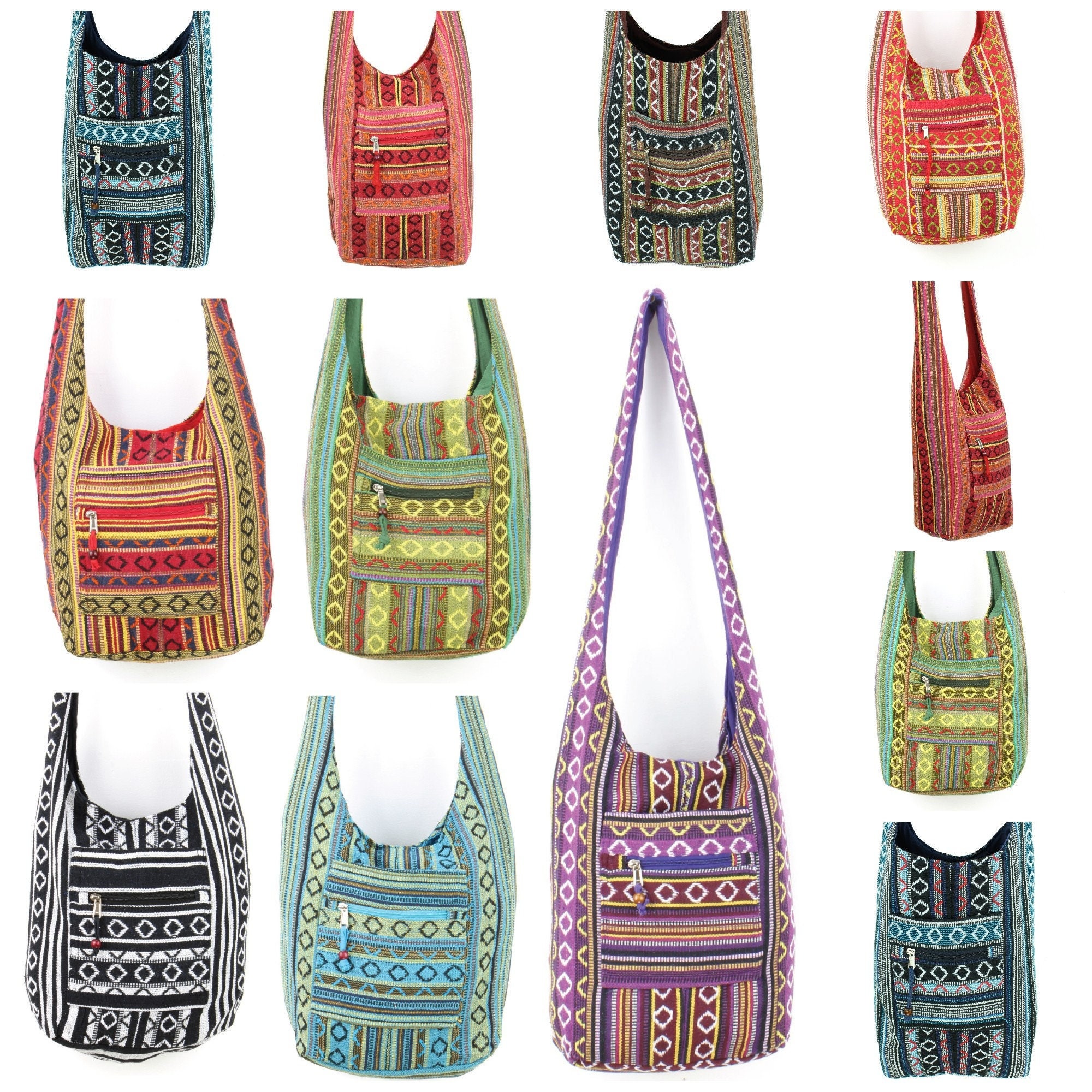Pink And Multi Cotton Jacquard Tasselled Sling BagDefault Title | Sling bag,  Bags, Bag store