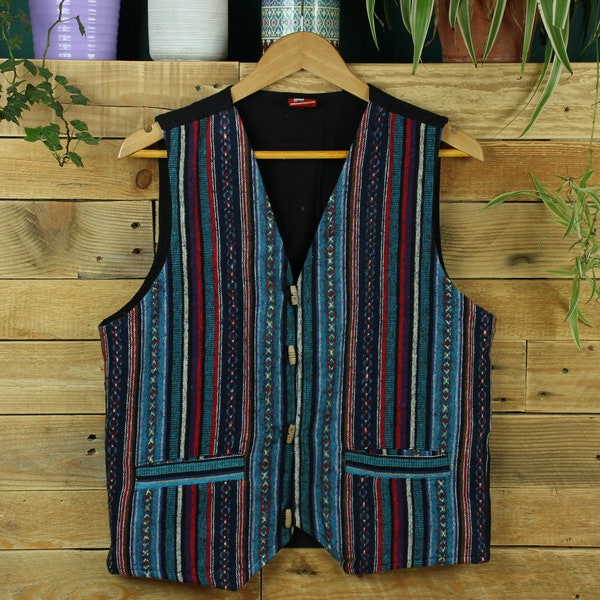 Waistcoat PURPLE SKY Vest Brushed Cotton Hippie Boho Suit Mens Ladies Unisex