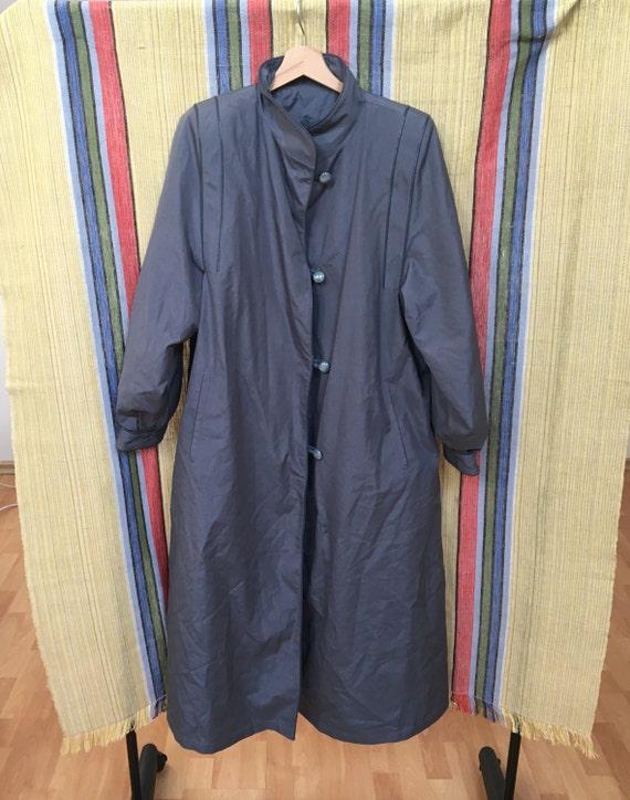 Vintage VTG European Bohemian Brown Suede Long Line Coat with Tie Waist Size 40