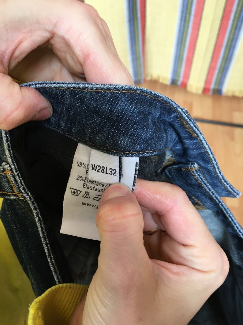 vtg A-5 90s Pants for Women size S Nineties Style 80s blue Jean Pants Women jeans