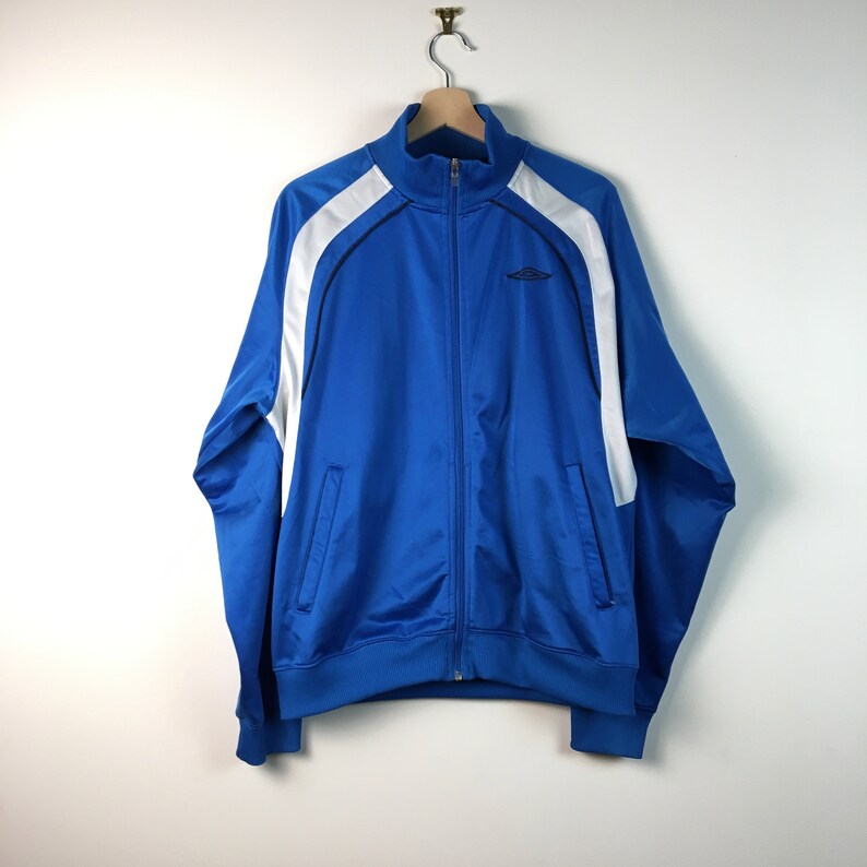 vtg Umbro blue running jacket 90s Men retro top vintage man 90s Size Men L