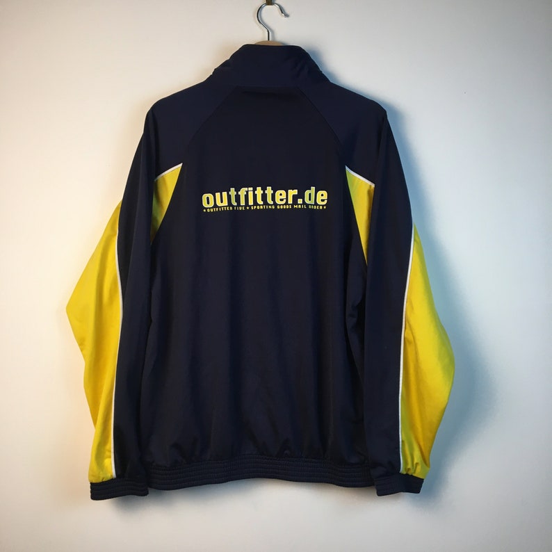 Erica Sweden yellow black 90s Football jacket 90s Men retro top vintage 90s Size Men M to L
