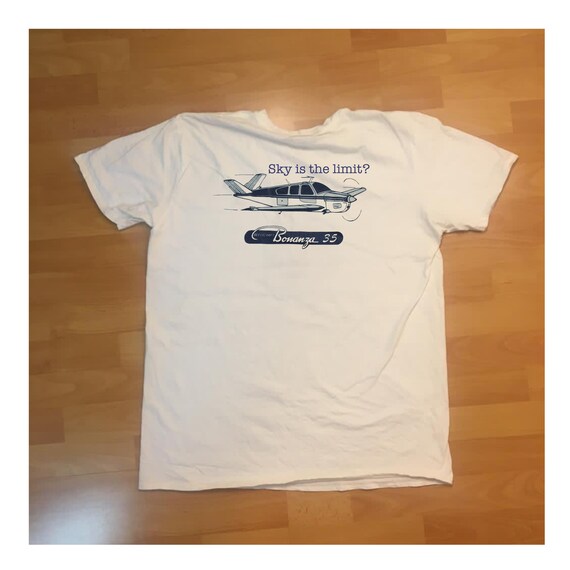 Sky is the limit Airplane airline retro fresh Whit