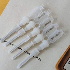 Rare Syringe First aid kit Soviet Army AI-2 USSR 5pc