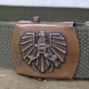 Vintage 1980s Military Belt Frank Morton Austria