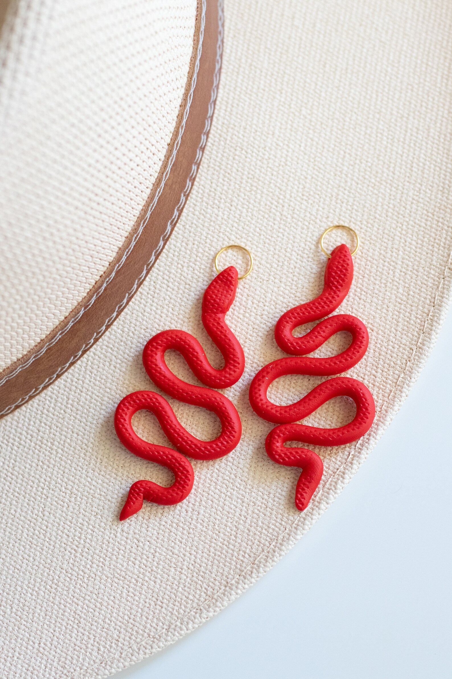 Snake Earrings SERPIENTE Handmade Statement Earrings Etsy