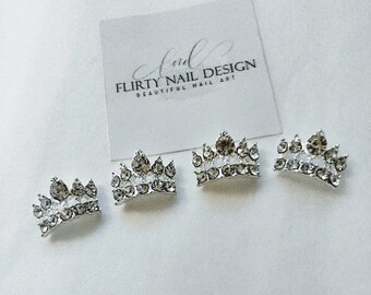 Wholesale Lot 20pcs Queen Tiara Crown Silver European Bracelet Charm Beads D668 